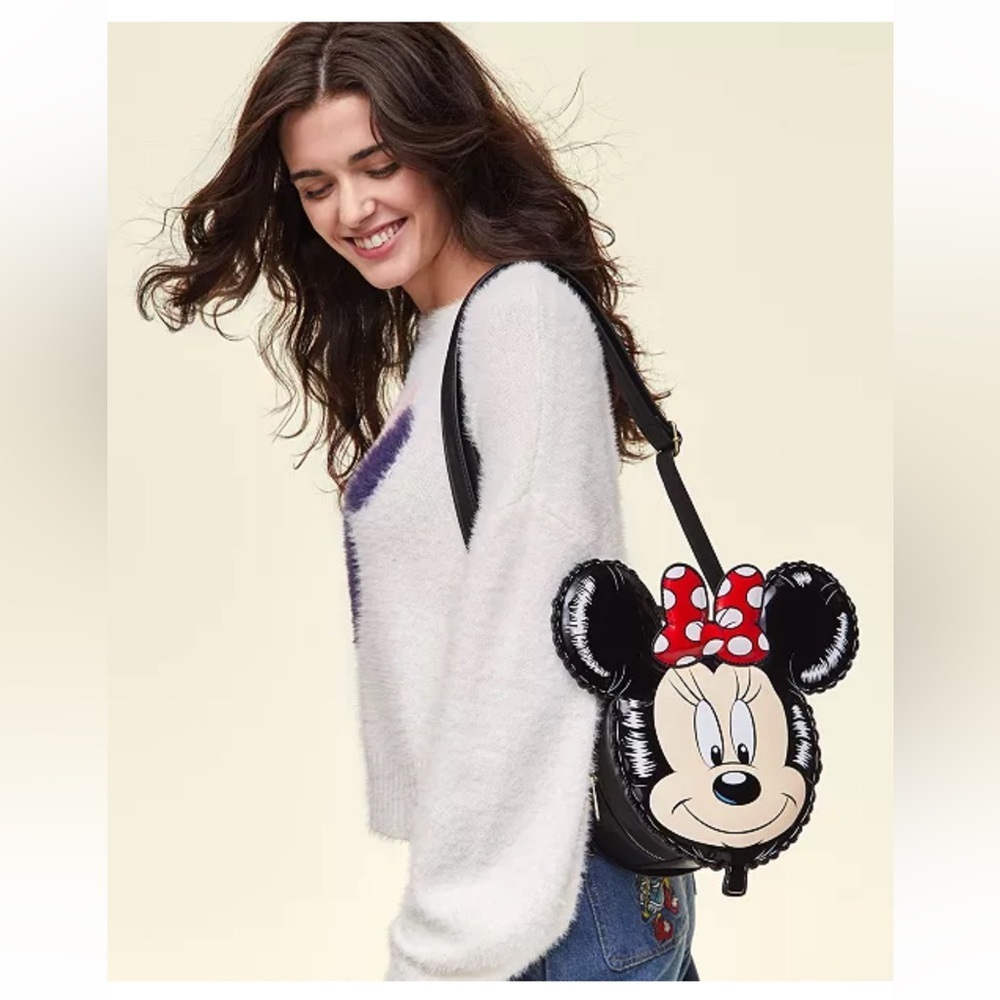 Loungefly Disney Minnie Mouse Parade Balloon Convertible Mini Backpack&Crossbody - Picture 9 of 9